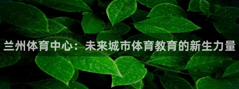 尊龙官网下载平台假的吗是真的吗：兰州体育中心：未来城市体育教